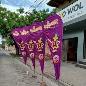 Fly Banner 170x60 / 250 x 90 Impresion de 1 solo lado